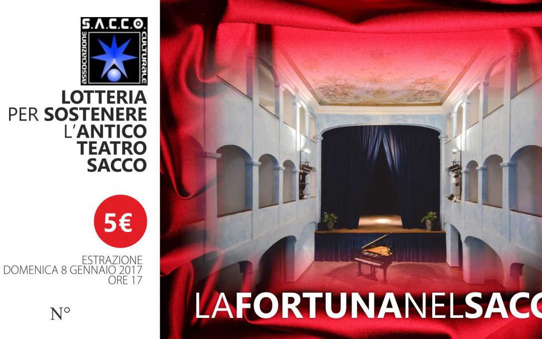 Estrazione della lotteria la fortuna nel Sacco – domenica 8 gennaio ore 17:00