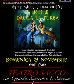 STORIA DI DALILA LA FURBA –  Domenica 25 Novembre – ore 17.00