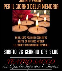 SUONI E PAROLE PER IL GIORNO DELLA MEMORIA – SUONI E PAROLE PER IL GIORNO DELLA MEMORIA