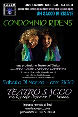 CONDOMINIO RIDENS – Sabato 31 Marzo alle ore 21.00