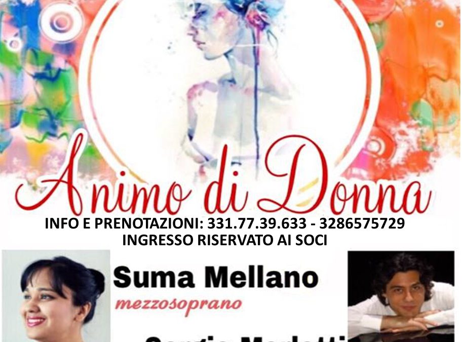 Animo di donna – sabato 5 maggio ore 21.00